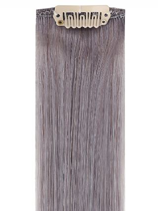 Deluxe Head Clip-In Grey Hair Extensions