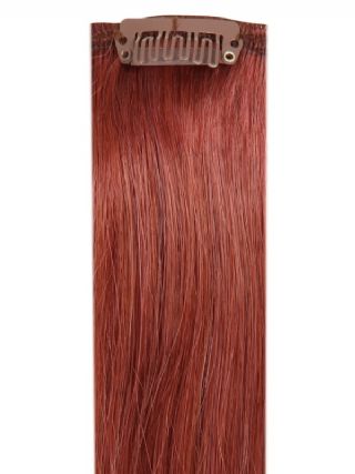 Deluxe Head Clip-In Dark Auburn #33 Hair Extensions